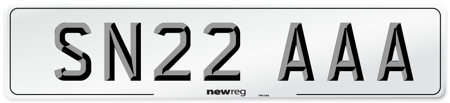 SN22 AAA Number Plate from New Reg